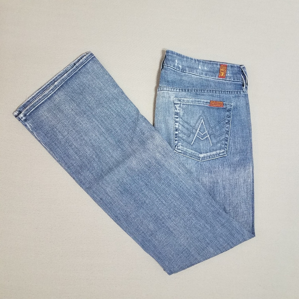 7 for All Mankind Light "A" Pocket Flare Sz 29